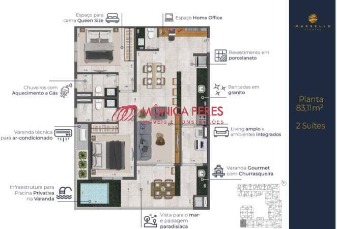Apartamento, 2 quartos, 70 m² - Foto 12